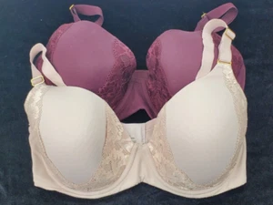 2 SOMA 36DDD UMARMBAR PERFEKTE ABDECKUNG BÜGEL BH SPITZENBORTE - Bild 1 von 9