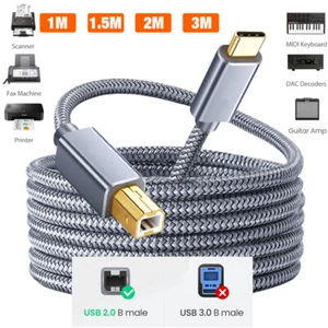 Cavo dati stampante USB tipo B 2.0 a USB C per controller MIDI MacBook Pro/Air - Foto 1 di 9