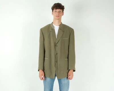 Blazer Abrigo Chaqueta Landhaus Lino Trachten De Colección Para Hombres Reino Unido 48 EE. UU. EU 58S DE 3xl Foto 1 de 4