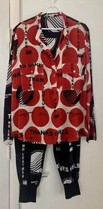 STELLA Mc CARTNEY 100% SILK FABULOUS 2 PC. PANTS SUITE, UNIQUE COMBINATION OF CO - Picture 1 of 12
