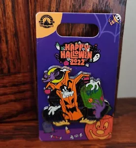 2022 Disney Parks Disneyland Resort Happy Halloween Goofy Glitzer Pin - Bild 1 von 4