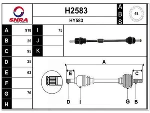 Antriebswelle HYUNDAI GETZ CLICK 1.3 i 1.6 vorne rechts Automatik NEUTEIL - Bild 1 von 2