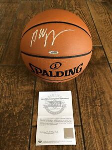 Andrew Wiggins Signed Autographed Official Spalding Basketball Warriors UDA