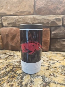 Arkansas Razorbacks Stainless 12oz Slim Can Cooler Officially Licensed NCAA - Picture 1 of 7