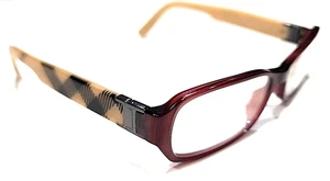 Burberry B2082 3014 Rot Rechteckig Brille Brillengestell 53-16 135 Italy - Bild 1 von 9