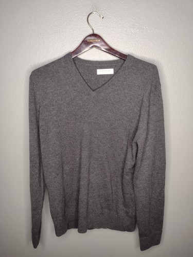 VETEMENTS Maglione uomo Everlane cashmere scollo a V grande grigio lusso oldey moneyy pre