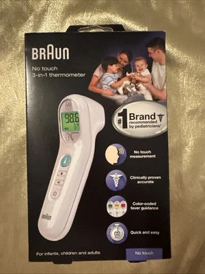 Nuevo en Caja Braun BNT100US Rápido y Fácil Sin Toque Termómetro 3 en 1 Foto 1 de 4