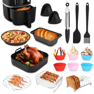 16-19Zubehör Set für Heißluftfritteuse Fritteuse Airfryer Heißluftofen Backform - Bild 1 von 4