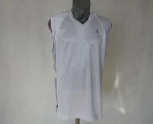 Canotta uomo Air Jordan maglia canotta bianca taglia M sport Nike Activewear top - Foto 1 di 7
