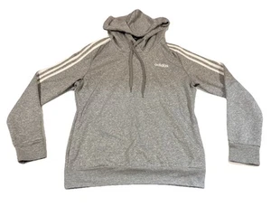 Adidas Sweatshirt Youth Small Gray Hooded, Polyester and Cotton - Picture 1 of 8