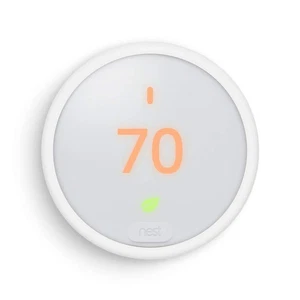 GOOGLE NEST THERMOSTAT E PROGRAMMABLE WIFI APP ALEXA GOOGLE ASSISTANT -WHITE - Picture 1 of 5