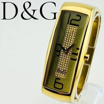 D&G Dolce & Gabbana Wristwatch Quartz Gold Dolgabas Vintage Women's Watch JAPAN - image 1 of 4