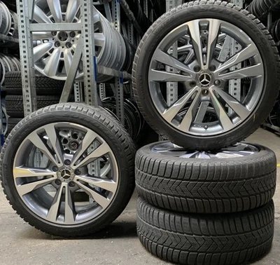 4x Original Mercedes-Benz Winterräder 225/45 R18 95H - für C-Klasse W205 S205 15 - Bild 1 von 4