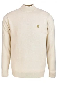GABICCI Duke Turtle Neck Long Sleeve Sweater Cream - Picture 1 of 1