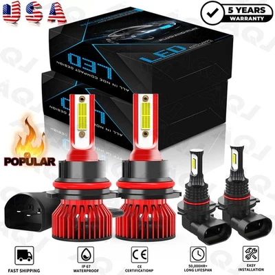 For Dodge Grand Caravan 2005-2007 Front LED Headlight + Fog Light Bulbs Kit - Image 1 of 4