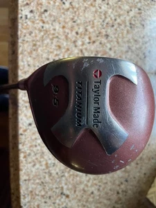 L/H TAYLORMADE TITANIUM DRIVER 9.5 DEGREE LEFT HAND S-90 STIFF BUBBLE SHAFT VG - Picture 1 of 5
