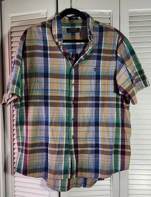 Colores Vintage Por Alexander Julian Cuadros Manga Corta Abotonada XL Foto 1 de 4