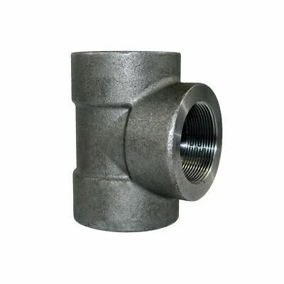 1" Class 3000 (3M) Threaded NPT Tee | Forged Steel A105 Pipe Fitting (Lot of 3) - Image 1 of 4