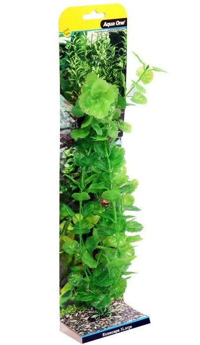 Aqua One Ecoscape XLarge Cardamine Green 40cm Artificial Aquarium Plant 28411