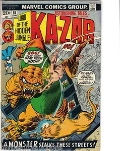 Marvel Comics Ka-Zar Lord Of The Hidden Jungle # 18. June, 1973. F/VF. - Picture 1 of 1