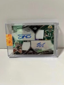 2023 Panini Spectra Dual Rookie Patch Auto /50 Jayden Reed/Sean Clifford - Picture 1 of 2