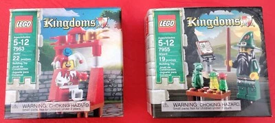 NEW LEGO 2 Kingdoms sets 7955 WIZARD & 7953 JESTER Sealed Boxes ~ EXCELLENT - Image 1 of 3