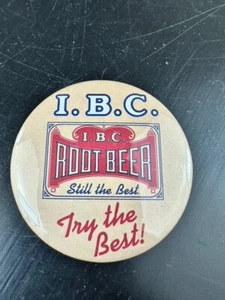 Vintage I.B.C. Root Beer Still The Best Marketing Pin back Button Advertisement - Picture 1 of 4