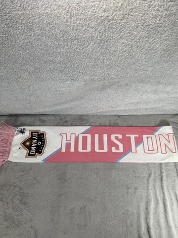 Houston Texas Dynamo Pink and White Soft Winter Scarf Neck Blanket Cover