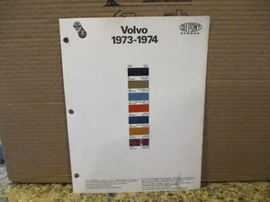 PAINT COLOUR REFERENCE 1973/74 VOLVO AUTOMOTIVE PAINT CHIPS SAMPLE - Picture 1 of 3