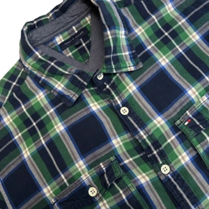Camisa Tommy Hilfiger Niños Talla 176 Cuadros Abotonada Manga Larga Bordada Adolescentes - Imagen 1 de 13