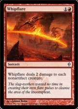 New Phyrexia Whipflare - Foil x1 Light Play, English Magic Mtg M:tG