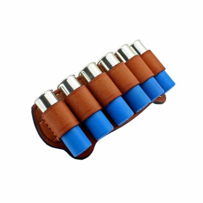 Leather Magazine Pouch Hunting Bandolier 12 Gauge Ammo Bag Shotgun Shell Holder - Image 1 of 4