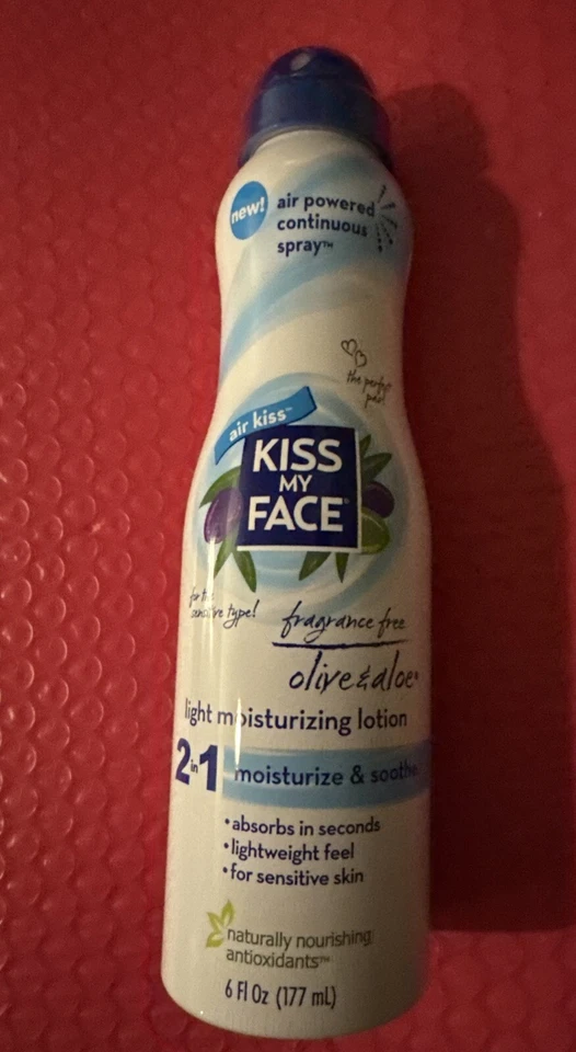 Kiss My Face легкий увлажняющий лосьон спрей без запаха оливковое масло и алоэ 6 унций - Изображение 1 из 3