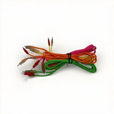 Juego de cables Compex Fluo 1 por 4, rosa/naranja/amarillo/verde para Sport2/Sptens Foto 1 de 3