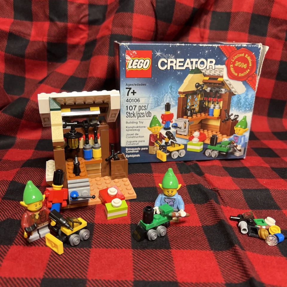 Lego 40106 Taller de Juguetes Completo Navidad Vacaciones Evento Falta Libro Foto 1 de 4