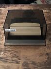 Vtg+ROLODEX+Petite+S-300+C+Smokey+Lid+Name+Address+Phone+Fax+Card+File+Dividers
