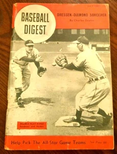 RIVISTA VINTAGE 'BASEBALL DIGEST' - VOL. 6, n. 5 - LUGLIO 1947 - RARO! - Foto 1 di 3
