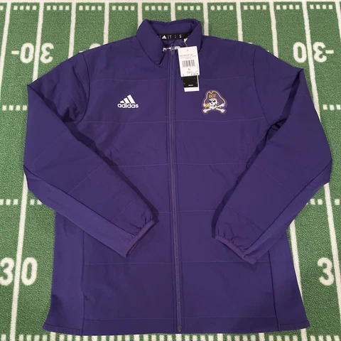 Adidas East Carolina Pirates ECU Full Zip Mid Weight Puffer Jacket Sz L GE2860 Cover