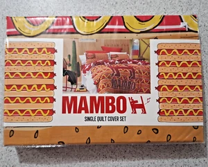 Single Mambo Hotdog Quilt Cover 180 THREAD COUNT - Cotton Rich (NEW) - Picture 1 of 4