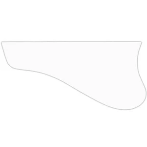 EUROPEAN STYLE REVERSE PICKGUARD GERMAN SCHLAGGITARRE ARCHTOP 3 Ply PG WHITE WBW - Bild 1 von 1