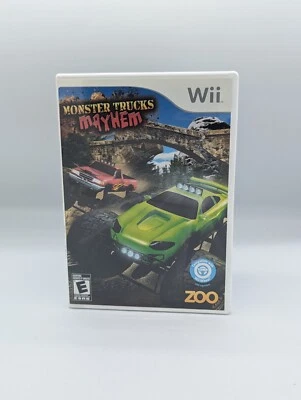 Monster Trucks Mayhem (Nintendo Wii, 2009) VG- CIB- Complete - Image 1 of 3