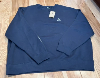 Nike ACG Therma-FIT Tuff Fleece Crew Thunder Blue White DX9611 437 Unisex XL Foto 1 de 4