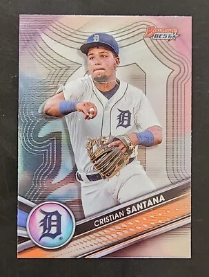 2022 Bowman's Best CRISTIAN SANTANA TOP PROSPECT #TP-3 Detroit Tigers - Image 1 of 2