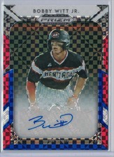 2019 Panini Contenders Draft Red White Blue Bobby Witt Jr. Auto #37/99 Royals  