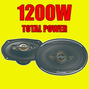 Pioneer 6x9 6x9" 1400W Total Power 5-Way Car/Van Rear Deck Shelf Speakers Grills - Picture 1 of 5