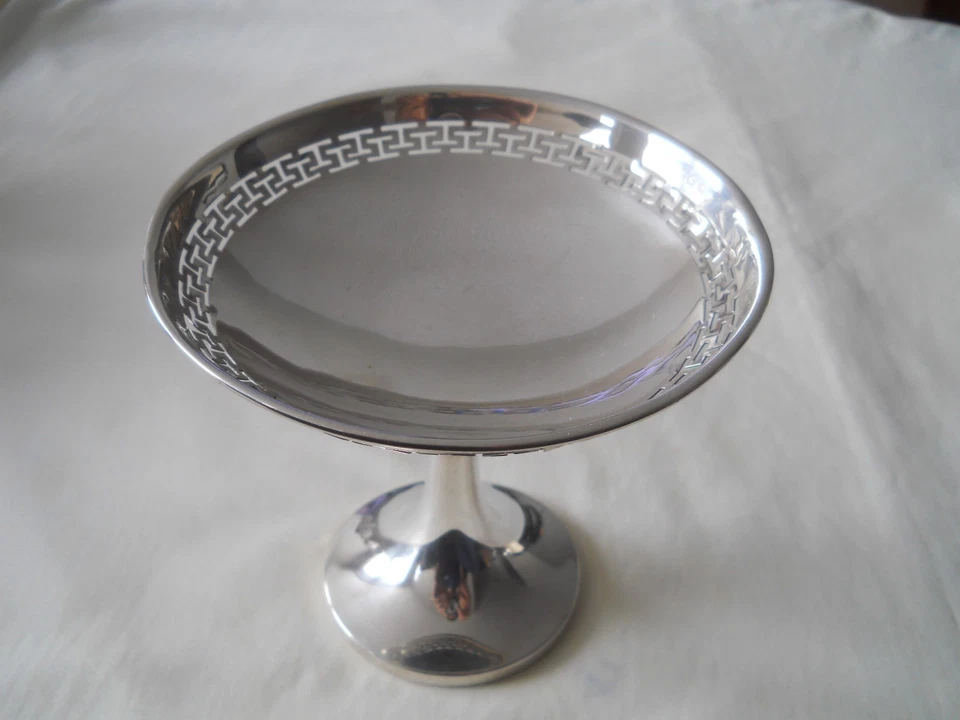 925 STERLING PEDESTAL BON BON DISH Foto 1 de 1
