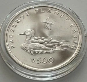1996 Bosnia "Preserve Planet Earth"  Goosander Duck CuNi Coin BU Condition - Picture 1 of 6