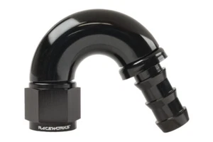 Raceworks AN-10 150 degree 400 Series Push Lock Hose End - Picture 1 of 1