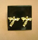 Vintage Lovely Petite "Angels"  Gold Tone Post Pierced Earrings!!!