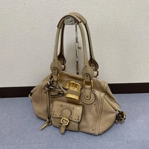 Chloe Paddington Tasche hellbraun Leder Vorhängeschloss - Bild 1 von 23